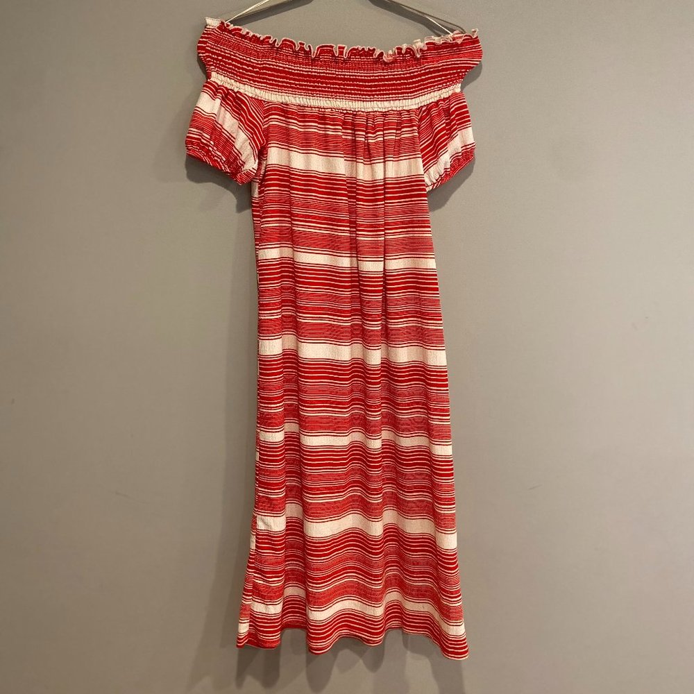 Zara off the shoulder midi dress